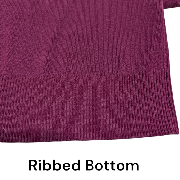 MADELEINE | Women's Short Sleeve Blouse Top | Wine | Size 6-8 Medium - German m - Picture 4 of 12